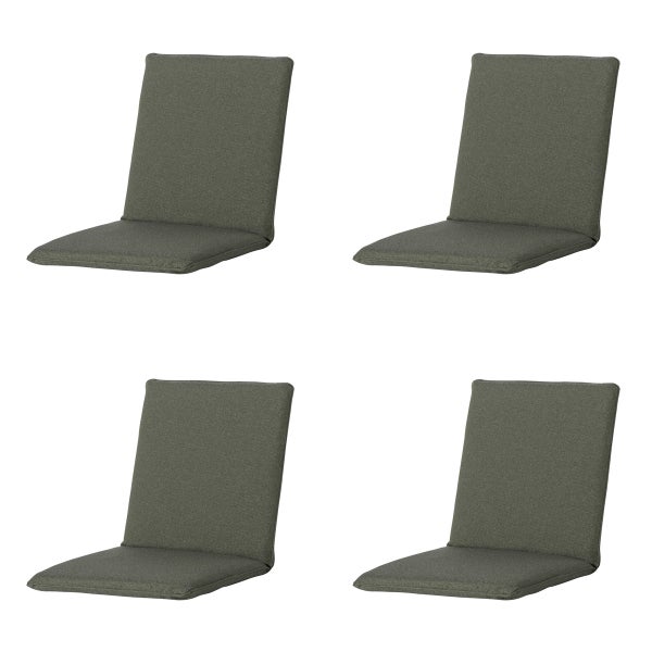 Stuhlauflage Stapelstuhl Manchester grün - Ca. 97x49 cm - 4er-Set