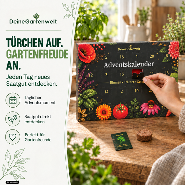 Geschenkverpackung mit blattförmigem Beschriftungsfeld für persönliche Widmungen von Deine Gartenwelt