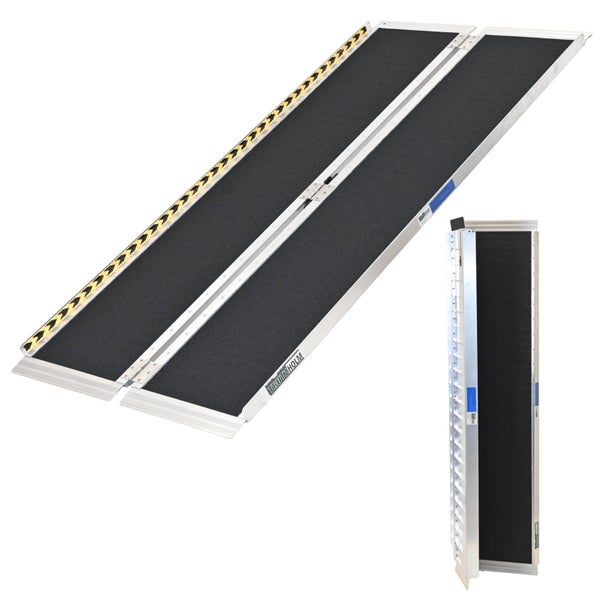 Tragbare, zusammenklappbare Rampe aus Aluminium für Rollstühle