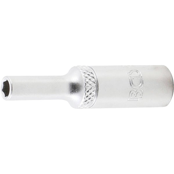 BGS Steckschlüssel-Einsatz Sechskant tief Antrieb Innenvierkant 6,3 mm (1/4) SW 4 mm - 10504