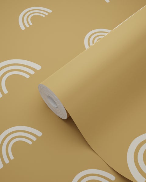 Tapetenrolle mit Regenbogenmuster