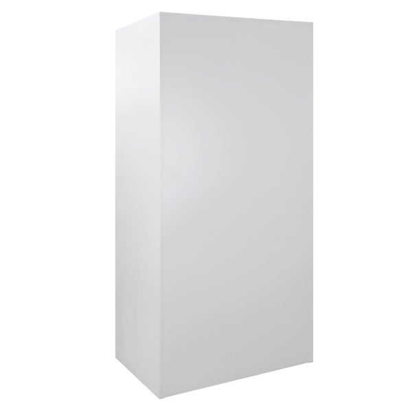 PROREGAL Flügeltürschrank Owl mit 4 Fachboden | HxBxT 195x95x60cm | Lichtgrau | Spind, Aufbewahrungsspind, Arbeitsschrank