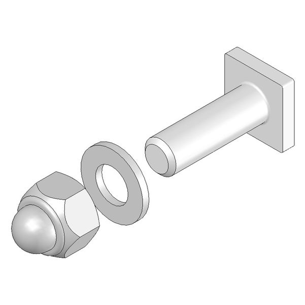 MUNK T-Nut-Schraube M8x18 kpl. Systemgeländer 10 Stück