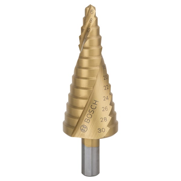 Bosch Stufenbohrer HSS-TiN 6-30 x 93,5 mm - 2608587430