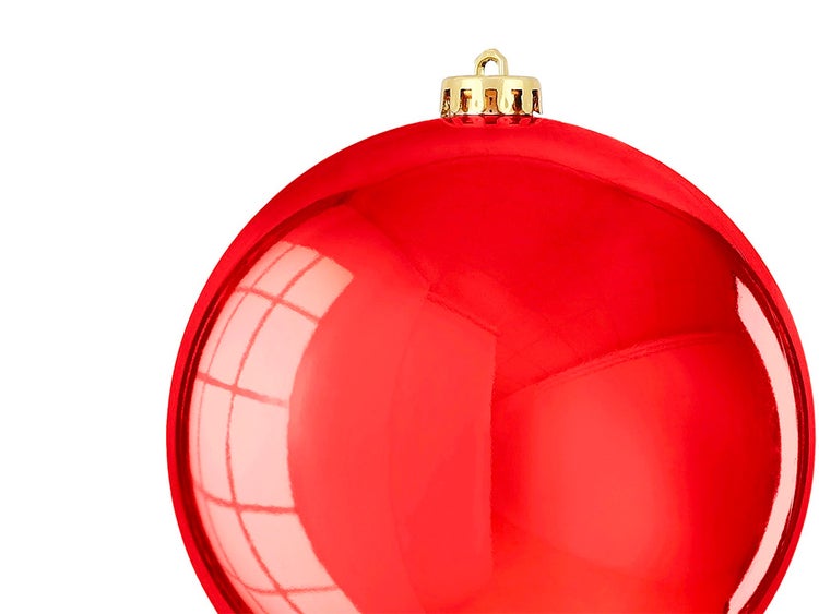 LAALU Ornament rund rot glänzend 15 cm