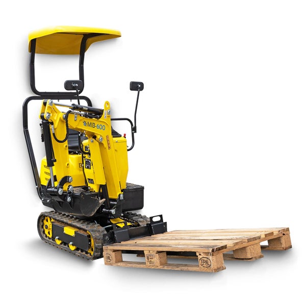 BAMATO Palettengabel für Minibagger MIB-600 - Hochwertiges Anbaugerät für effizientes Arbeiten