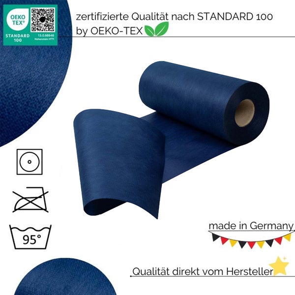 Sensalux Kombi-Set 1 Tischdeckenrolle 1m x 25m beere + Tischläufer 30cm blau