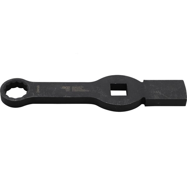 BGS Schlag-Ringschlüssel Zwölfkant mit 2 Schlagflächen SW 24 mm - 35334