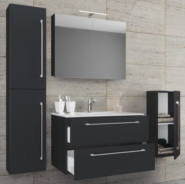 5-tlg. Waschplatz Waschtisch Badinos Schublade SC