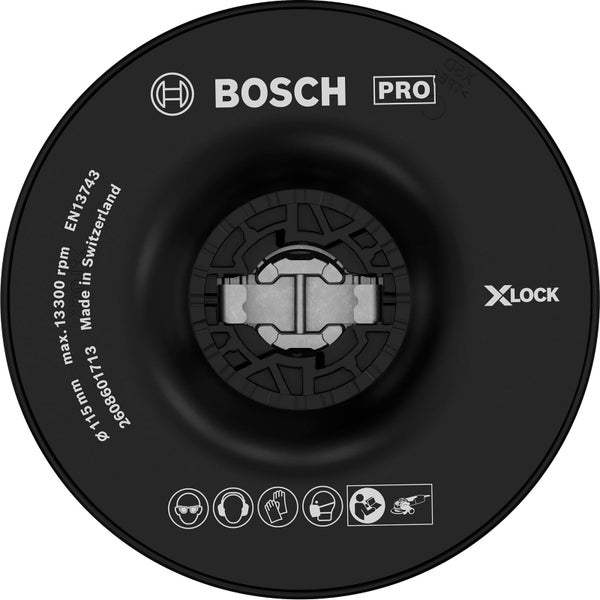Bosch X-Lock Schleifscheibe mit 115 mm Durchmesser