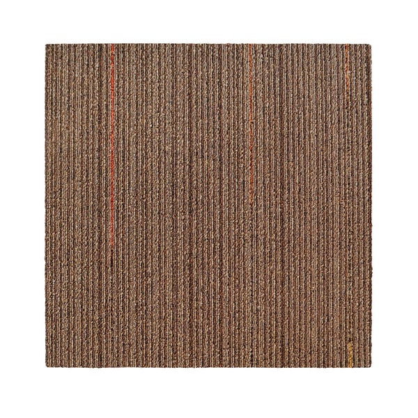 Teppichfliesen Berlin - Selbstliegend -  50x50 cm Braun-Beige