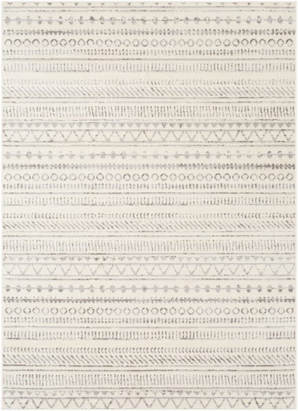Skandinavischer Boho Teppich Grau/Weiß 152x213 cm BIANCA
