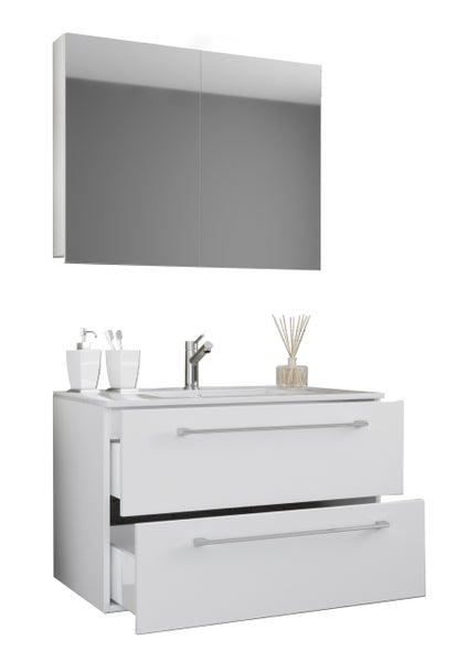 3-tlg. Waschplatz Waschtisch Badinos Schublade SP