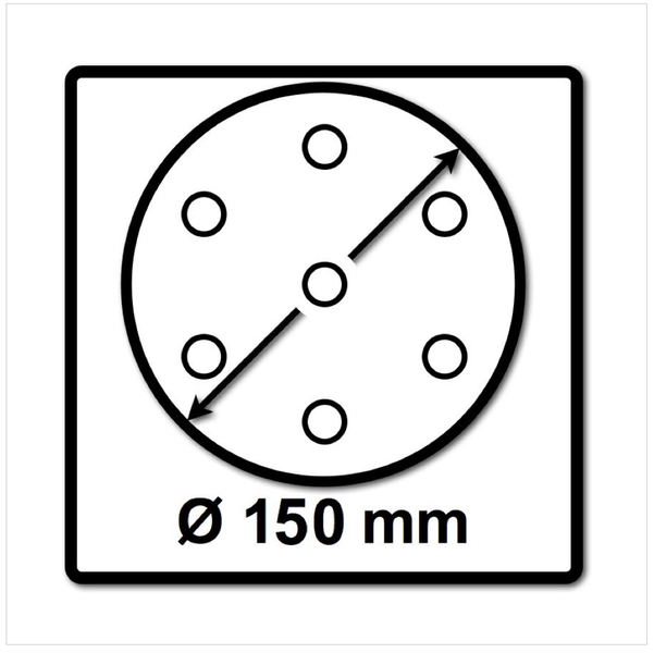 Festool STF D150/16 Schleifscheiben 150 mm Granat P120 GR / 100 Stück ( 496979 )