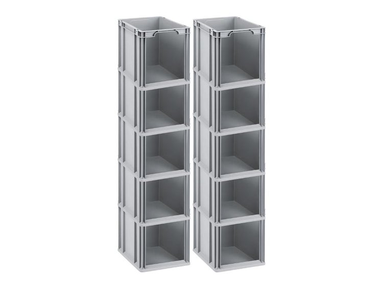 PROREGAL Eurobox NextGen Store HxBxT 32 x 30 x 40 cm 30 Liter Front Offen Eurobehälter Transportbox