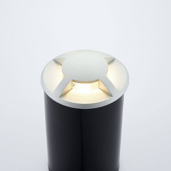 Lucande Bodeneinbauleuchten Milara (wasserdicht (Modern) in Alu aus Aluminium (1 flammig, GU10) - Bodeneinbauleuchte außen