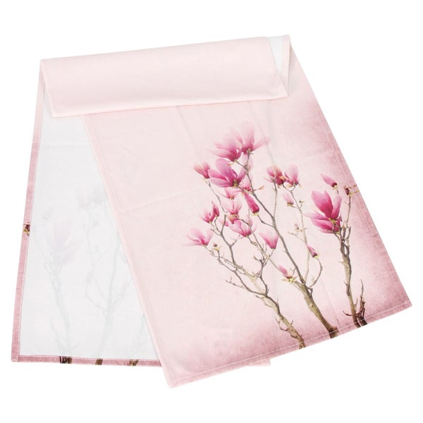 FRANK FLECHTWAREN | Tischläufer Tulpenmagnolie, POLYESTER, 40 x 140 cm