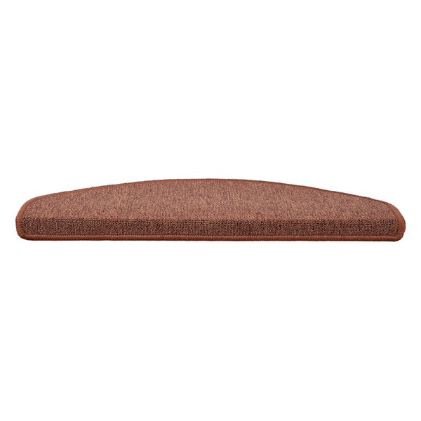 FLOORDIREKT Stufenmatte London - mit Umkettelung - Terra - Halbrund - 23,5 x 65 cm