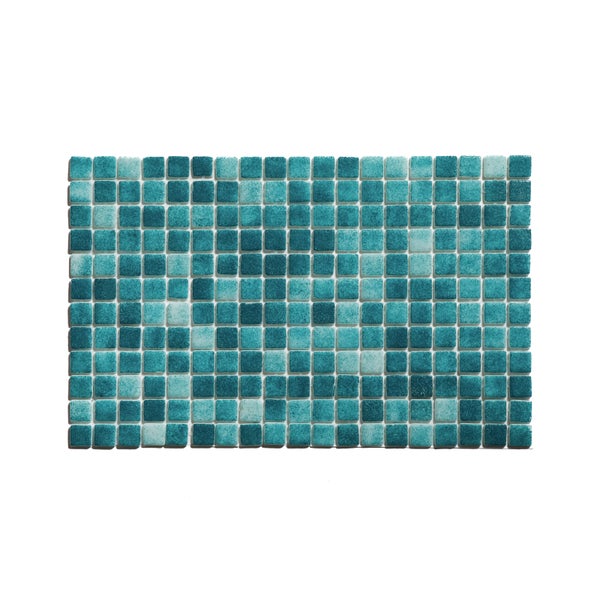Gepresstes Glasmosaik auf Netz für Badezimmer und Küche 32.5cm x 51.5cm - Bahamas Pool