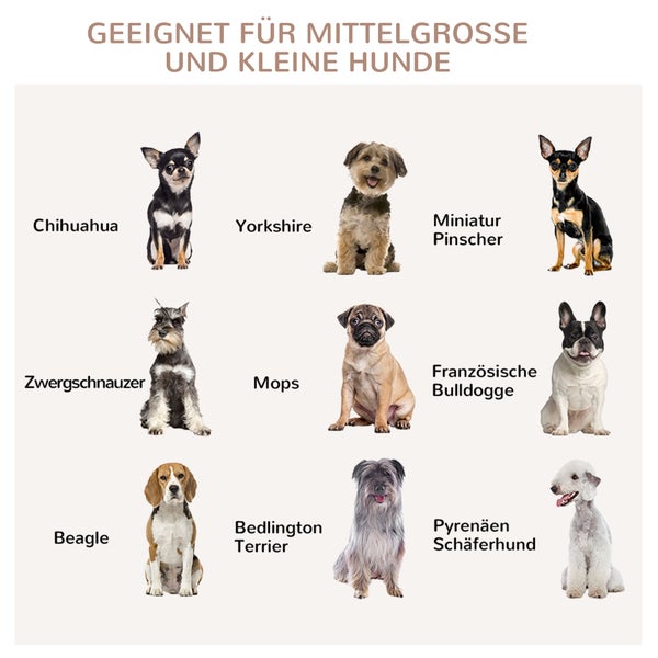 PawHut Hundekäfig, Haustierkäfig, Hundehütte für mittelgroße Hunde, Hundebox Indoor, Tierkäfig mit abschließbarer Tür, Braun, 80,5 x 59,5 x 67,5 cm