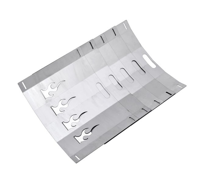 Grillrost aus Metall mit Flammendesign