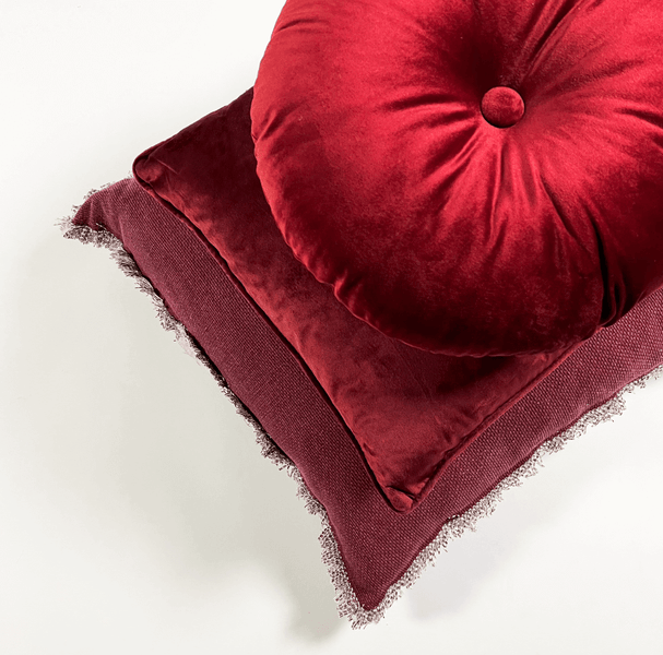 Burto Dekokissen - Unifarben 60x60 cm, Rot