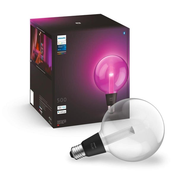 Philips Hue Bluetooth White & Color Ambiance LED Lightguide E27 - Globe G125 6,5W 500lm