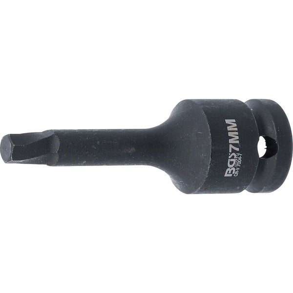 BGS Schraubenausdreher Antrieb Innenvierkant 12,5 mm (1/2) für defekten Innensechskant 7 mm - 7004-7