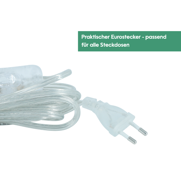 Parus by Venso E27 Lampenfassung 4m Kabel Transparent, Eurostecker, Venso Ecosolutions Lampenfassung E27 mit Kabel für E27 LED Lampe, Bulb Holder, Kabel für Lampe, Fassung E27