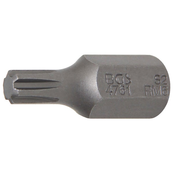 BGS Bit Antrieb Außensechskant 10 mm (3/8) Keil-Profil (für RIBE) M6 - 4761