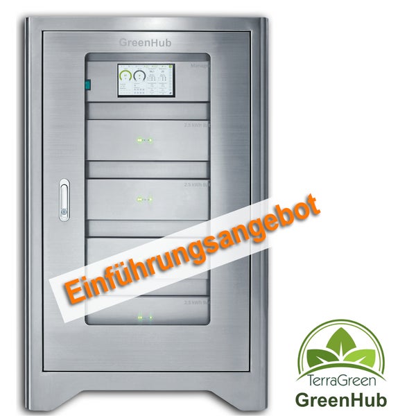 Terra Green Batteriespeicher 10 kWh TerraGreen - GreenHub - für Photovoltaik Anlagen, modular erweiterbar bis 40 kW - für Privatkunden