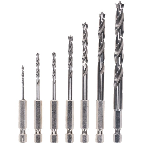 Set mit Holzbohrern in verschiedenen Größen