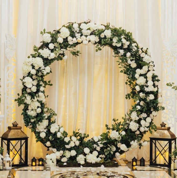Hochzeit Ballonbogen Weiß 200cm