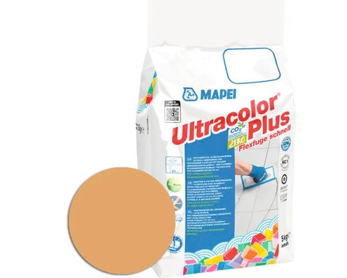 Mapei Ultracolor Plus Flexfuge schnell Mörtel-Sack mit Farbbeispiel