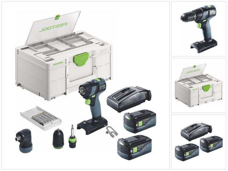 Festool Akku-Bohrschrauber Set mit Zubehör und Werkzeugkoffer
