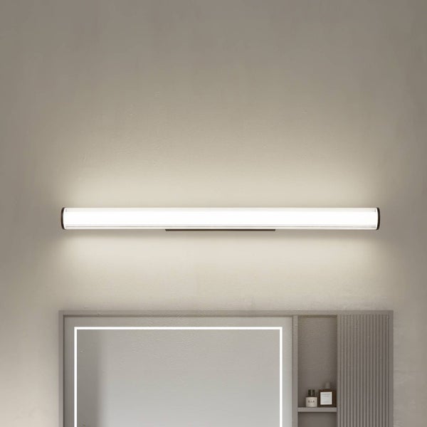 Lindby LED Wandleuchte, Wandlampe Innen Kirka (Modern) in Schwarz aus Metall (1 flammig ) - Wandstrahler Wandbeleuchtung Schlafzimmer / Wohnzimmer Badezimmerleuchte