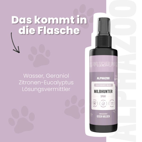 AlphaZoo Milbhunter Spray zur Milbenbekämpfung