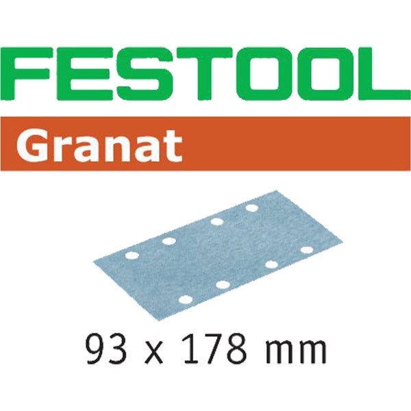 Festool Granat Schleifpapier, 93 x 178 Millimeter