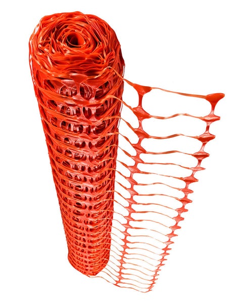 Fangzaun UvV-ELAST Absperrzaun flexibles Warnnetz 50 m Rolle x 1 m hoch | 4kg / orange