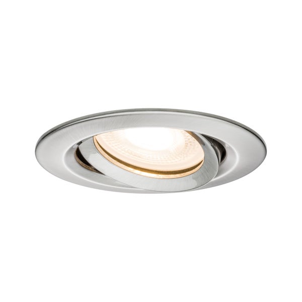 Einbauleuchte Nova Plus schwenkbar IP65 rund 93mm 30° GU5,3 / GU10 max. 35W 230/12V dimmbar Eisen gebürstet