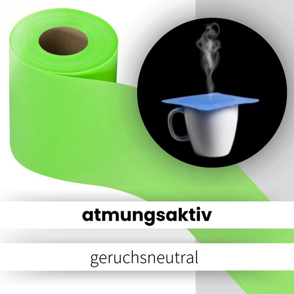 Sensalux Tischläufer, Länge: 25m, stoffähnliches Vlies, Breite: 15cm, Apfelgrün
