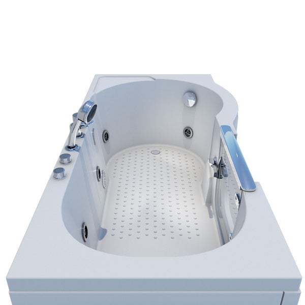 Sitzwanne Whirlpool Badewanne mit Tür S12-EH-WP-L 170x85cm