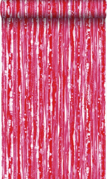 Origin Wallcoverings Tapete Streifen Rot und Rosa - 53 cm x 10,05 m - 347218