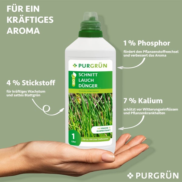 Purgrün Bio-Schnittlauch-Dünger 1 Liter