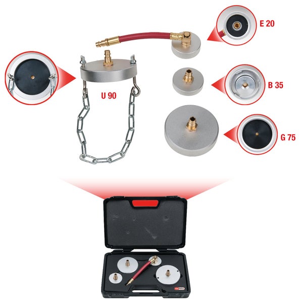 KS Tools Kompressionsdruckprüfer Set in Werkzeugkoffer