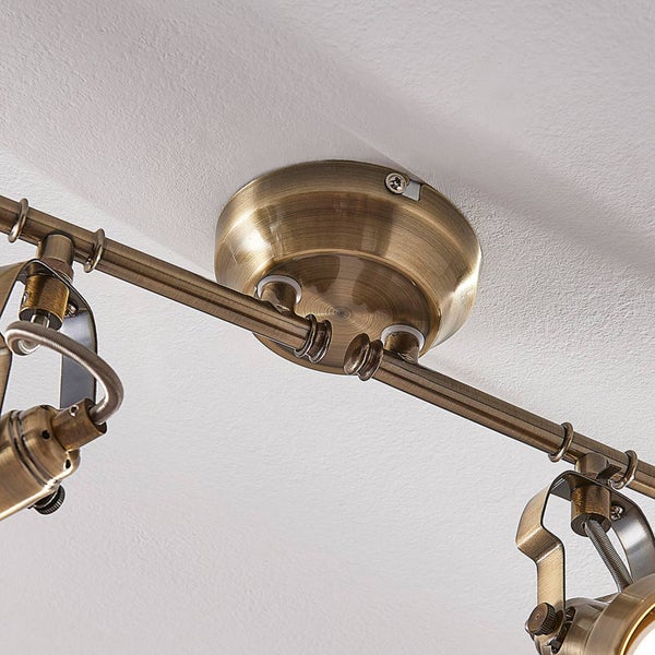 Deckenleuchte mit Strahlern an einer Schiene