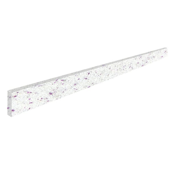 Dekorative Bordüre mit gesprenkelter Oberfläche aus weißen und violetten Fragmenten.