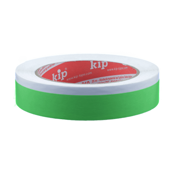 Grünes Kreppband von Kip, 25 Meter Rolle