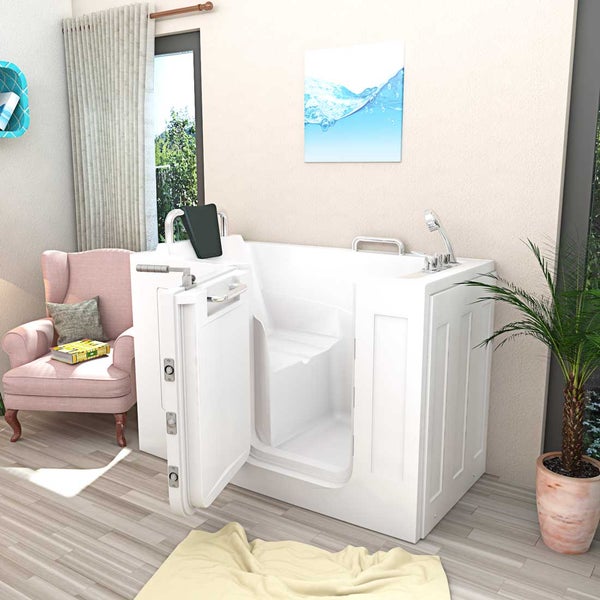 Sitzbadewanne Senioren Wanne mit Tür S07-B-L 140x76cm