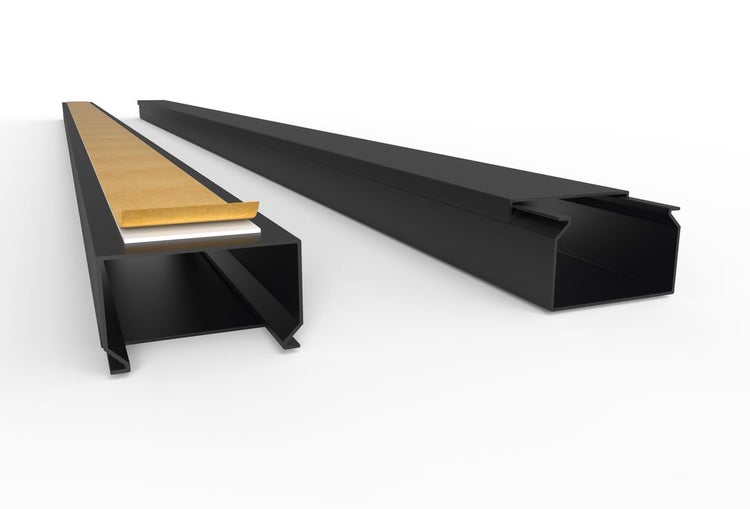 CILSON WDK4025SS Art.-Nr. 6700270.1.10 Kabelkanal Selbstklebend 40x25mm 10m, Schwarz - 10 Stück 1 m / 1000 mm, Vielseitig Einsetzbar, Extra Volumen für Kabel